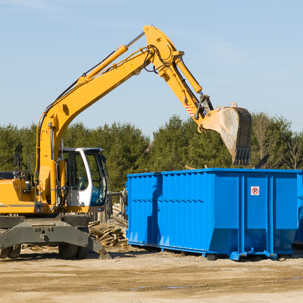 what size residential dumpster rentals are available in Hartford